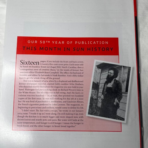 The Sun Magazine January 2023 Back Issue 565James Carroll u - Picture 2 of 7